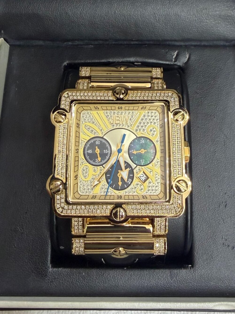 JBW Phantom Chronograph Quartz Diamond Men's Watch JB-6215-238-G